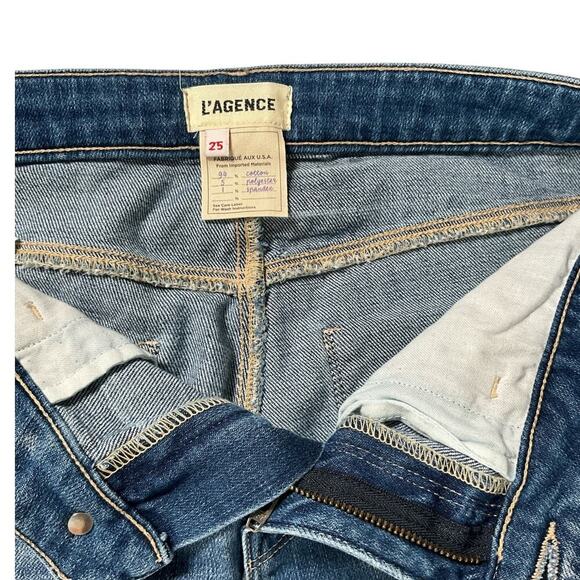 NWOT Lanston Mom Jeans Size 25 Super Soft Size 25 Blue Light Wash Jeans Classic - Picture 5 of 10